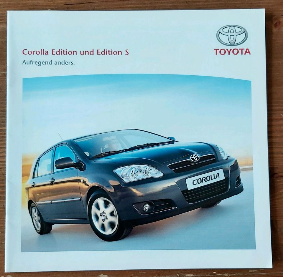 Prospekt Toyota Corolla Sondermodell Edition + Edition S 2006