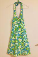 Damen Strandkleid Vintage reversible rückenfrei hellblau grün 34 München - Schwabing-Freimann Vorschau