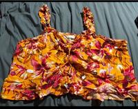 H&M Top Blumen bunt orange rot xxl Hessen - Schmitten Vorschau