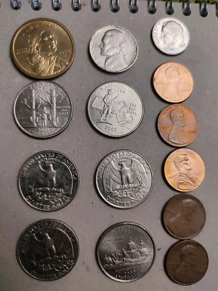 Münzen, Dollar, Dollarmünze, Quater in Ludwigsfelde