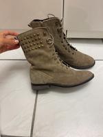 Stiefeletten in beige, ohne Absatz, GR: 37, Görtz Bergedorf - Hamburg Allermöhe  Vorschau