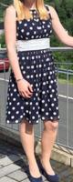 blaues Chiffon-Cocktailkleid Innenstadt - Poll Vorschau