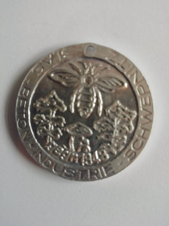 Medaille 5.Weihnachtsmarkt 1980,Fest der Bergmänner Schwepnitz in Burkau