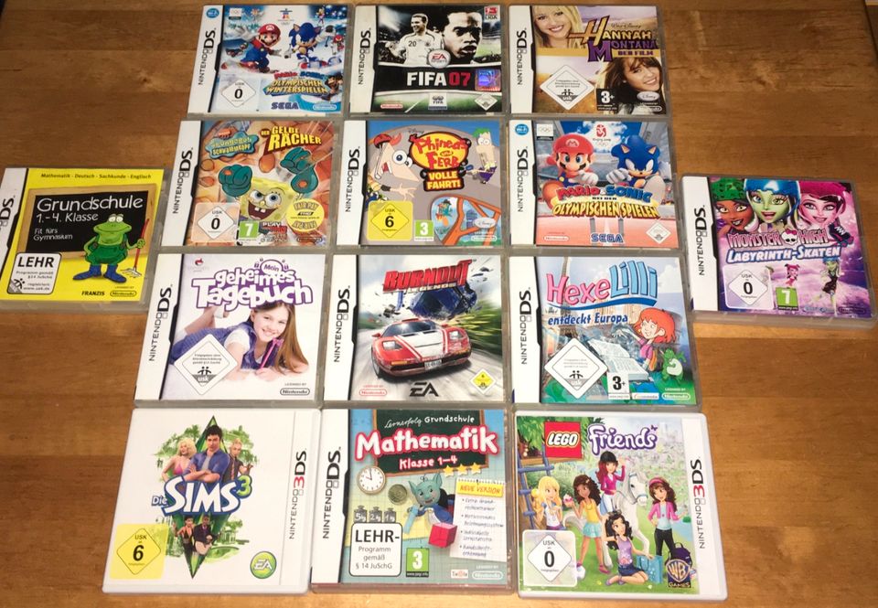 14 Nintendo DS Spiele Sammlung 3 DS Mario Sonic Sims Burnout in Ibbenbüren