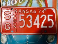 USA Nummernschild truck Kansas plate LKW alt Hessen - Gelnhausen Vorschau