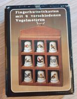 Mini-Setzkasten, Fingerhüte, Vogelmotive, 9 Stück, OVP Herzogtum Lauenburg - Schwarzenbek Vorschau