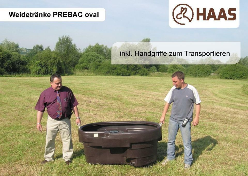 HAAS Weidetränke Prebac oval 550 Liter in Nümbrecht