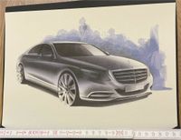 Mercedes Benz Designskizze S-Klasse Wuppertal - Heckinghausen Vorschau