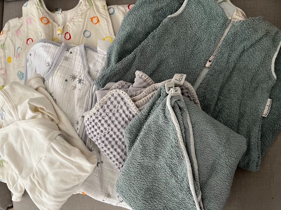 Baby Erstausstattung Set Schlafsack Handtuch Koeka Bio Maxi Cosi in Düsseldorf