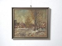 Gemälde 47x40 cm Winterlandschaft Fritz Struwe Bäume Bild Dresden - Dresden-Plauen Vorschau