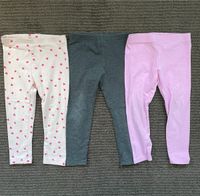 Leggings, 92, 98 pink, grau, mit Herzen Beuel - Pützchen/Bechlinghoven Vorschau