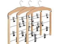 3 x Rockbügel mehrfach, Hosenbügel Holz, 360° drehbarer Haken Baden-Württemberg - Gengenbach Vorschau