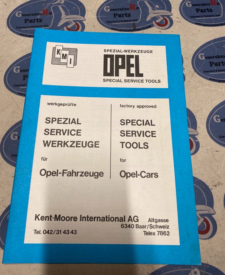 Opel Spezial Werkzeuge Teilekataloge KMI Set Original 1966 in Kämpfelbach