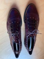 Halbschuhe Größe 39 1/2 bzw 40 dunkelrot Leder Vintage :) Hessen - Neu-Anspach Vorschau