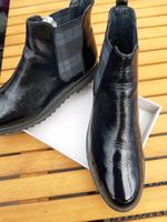 Lackleder Stiefeletten von Paul Green, schwarz Größe 7 Nordrhein-Westfalen - Wiehl Vorschau