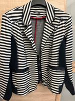 Sweatjacke - Blazer - Biba - Gr. 44 - Baumwolle - schwarz/weiß Bayern - Goldbach Vorschau
