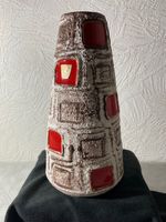 Schlossberg "Capri" rot weiße Fat Lava Keramik Vase 70er Jahre Nordrhein-Westfalen - Jüchen Vorschau