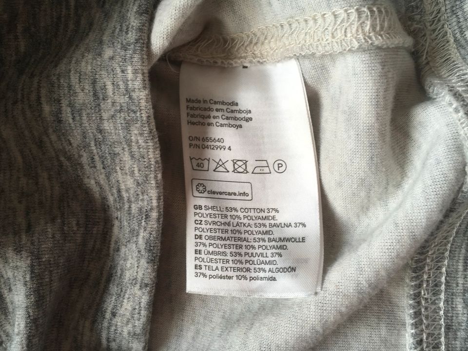 Pulli mit Kapuze von H&M grau ungetragen Gr. L in Ratingen