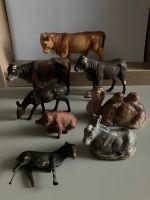 Krippe alte Figuren Kuh Ochse Camel Reh Esel Schwein Pferd Bulle Hessen - Schwalmstadt Vorschau