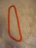 Schöne Perlenkette - Handarbeit - orange/klar - Länge ca. 45 cm - Berlin - Zehlendorf Vorschau
