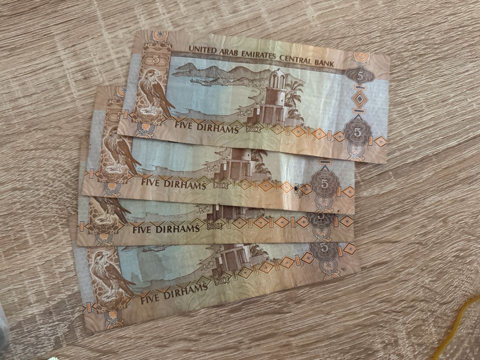 Suche Kaufe Emirate Dirham AED Banknoten / Geldscheine Dubai in Eisleben