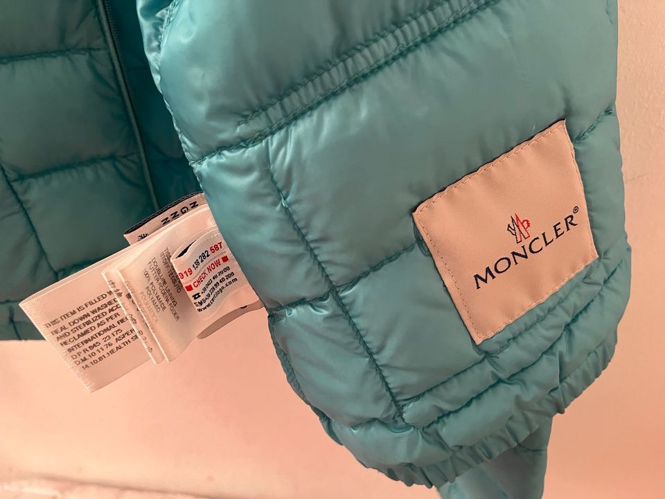 Moncler Como Opus Jacke Daunen ORIGINAL pink türkis grau in Düsseldorf