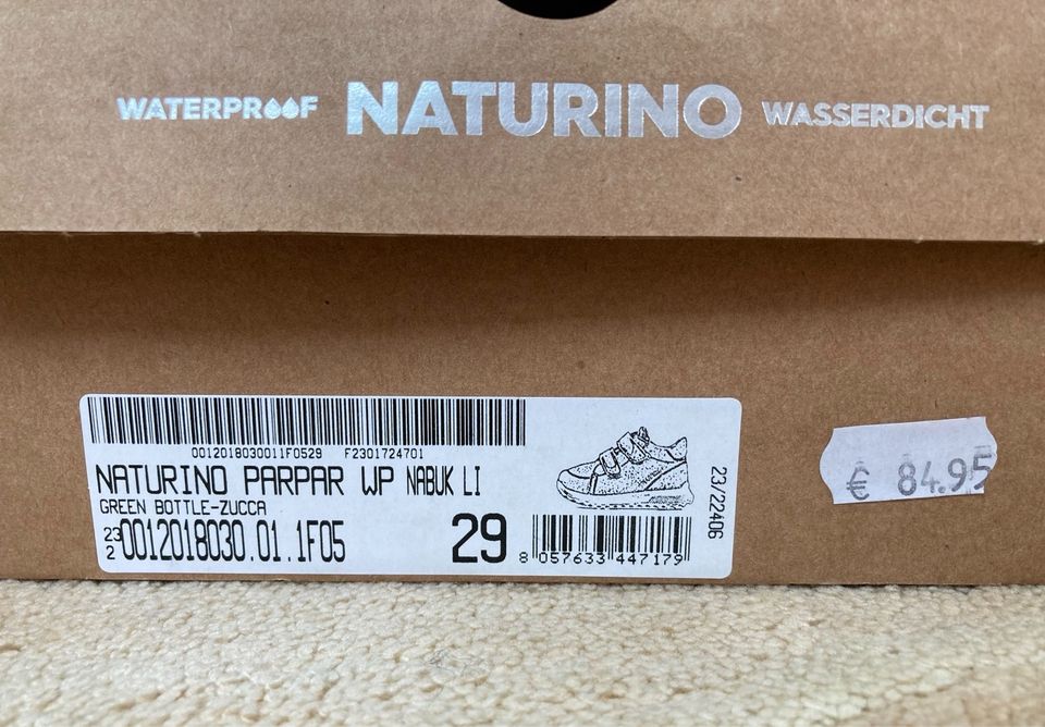 Naturino, Nabuk, wasserdichte Schuhe Gr. 29 in dunkelgrün in Berlin