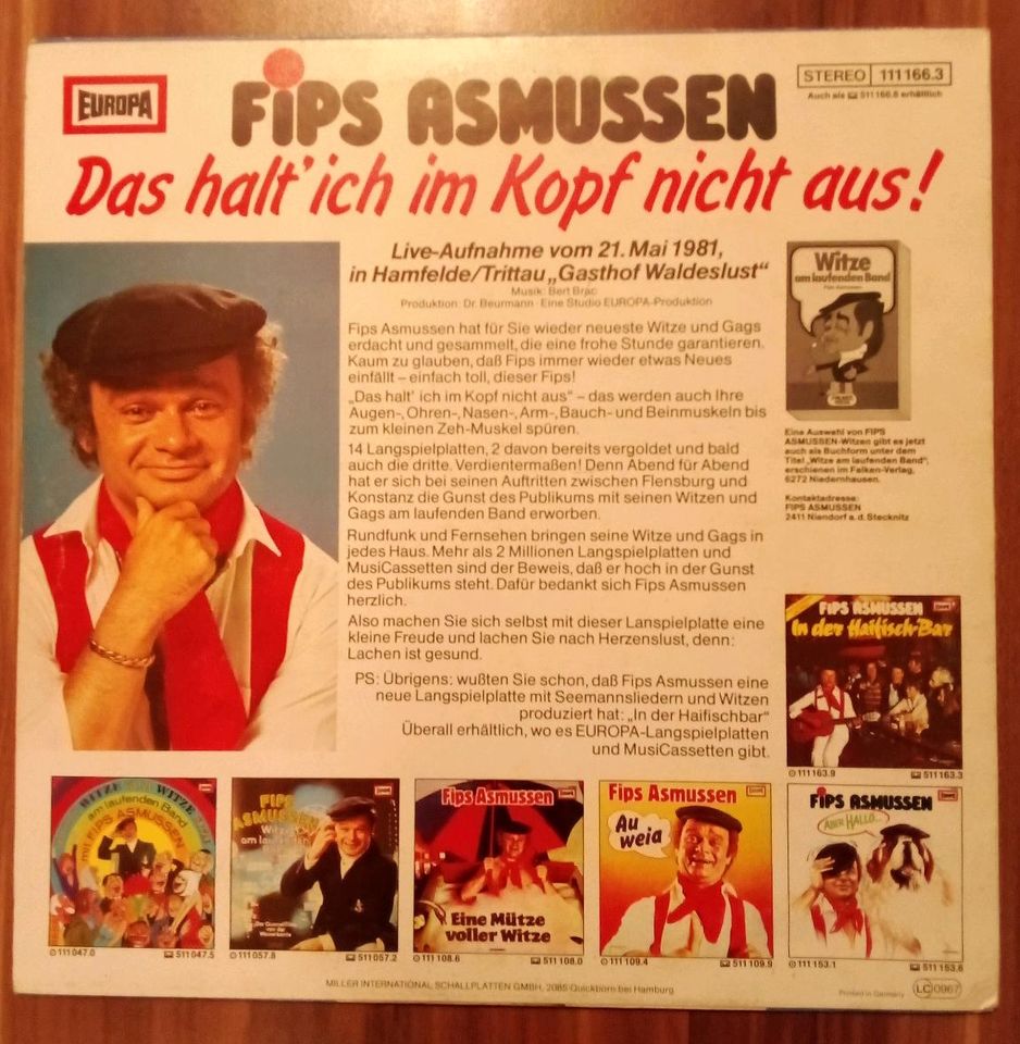 Fips Asmussen 5 X LP in Gröningen