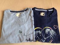 2 Tshirts Pferde dunkelblau hellblau Gr. 134 Nordrhein-Westfalen - Detmold Vorschau