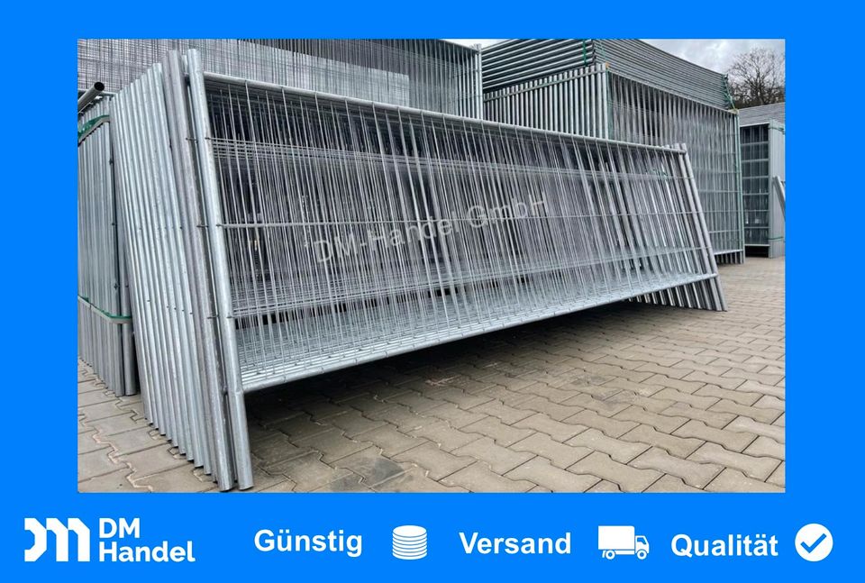 Mobilzaun 45m Neu✅ Bauzaun Absperrung Zaun Feld 3,5x1,2m in Murrhardt