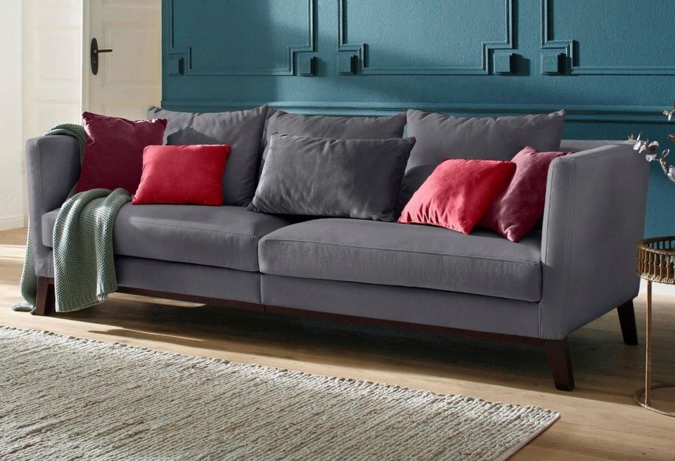 sofa Big-Sofa 250cm ✅ 4er big sofa scandinavia couch Samt Neu TOP in Hamburg