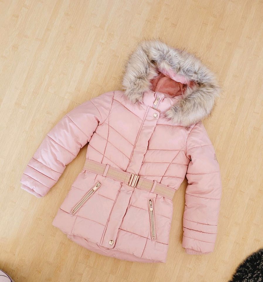 neuw. Winterjacke Mantel in rose für Mädchen 128 in Würzburg