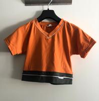 Arena Crop Top T-Shirt - 36 S - orange grau Stretch Sport Hessen - Rödermark Vorschau