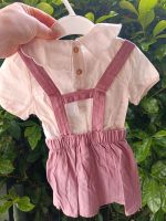 Baby Latzkleid Vintage Look rosa mit Bluse gr 68/74 Nordrhein-Westfalen - Gronau (Westfalen) Vorschau