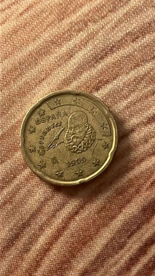 20 Cent Münze 1999 Espana Spanien Fehlprägung in Marienheide