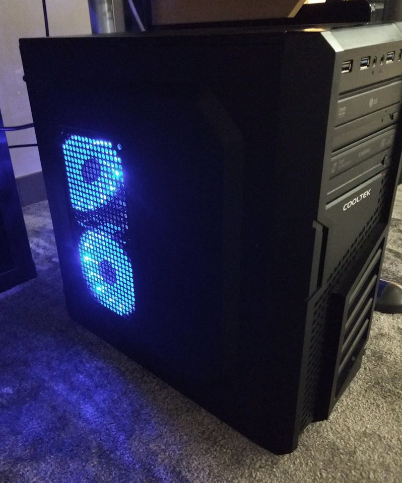 Gaming PC mit Ryzen 5 1500X, 8GB RAM, AMD HD7970 GHz Edition in Leun