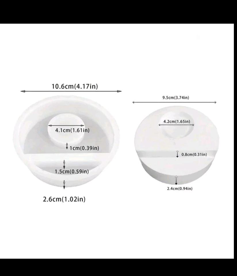 Basis Form Einschieber, Teelichthalter, Silikonform, Keraflott in Reinfeld