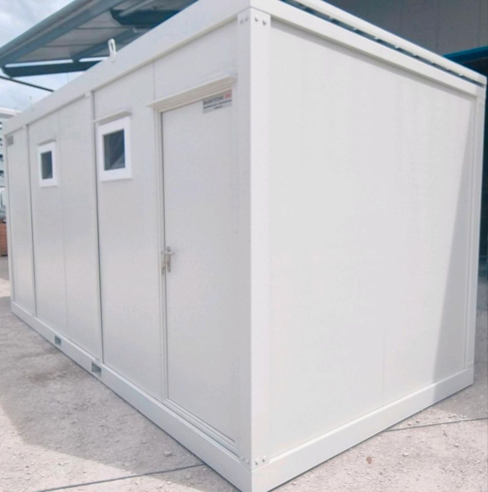 ✅ NEU ✅ Komplette Sanitärlösung in nur einem Container - Separater Zugang für Damen und Herren - Sanitärcontainer - separate Damen & Herren Kabine - WC-Container inkl. WC Waschbecken Urinal Heizung in Brunnen