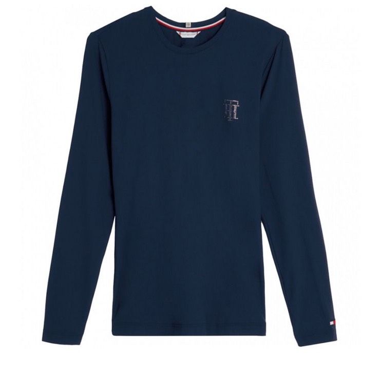 Tommy Hilfiger Equestrian Shirt S mit Strass Applikationen in Bergfelde