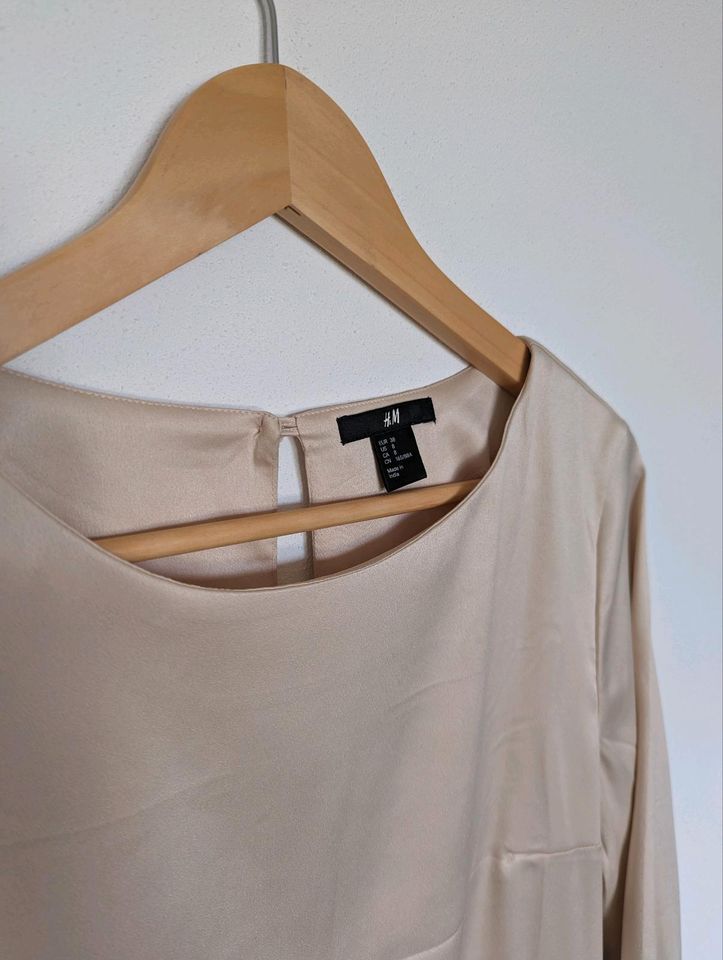 Kleid H&M edel 38 beige schwarz neu in Oberotterbach