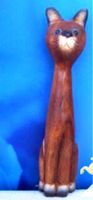 Katze, Holz-Figur, 38 cm, Holzschnitzkunst aus Bali NEU Hessen - Bad Zwesten Vorschau