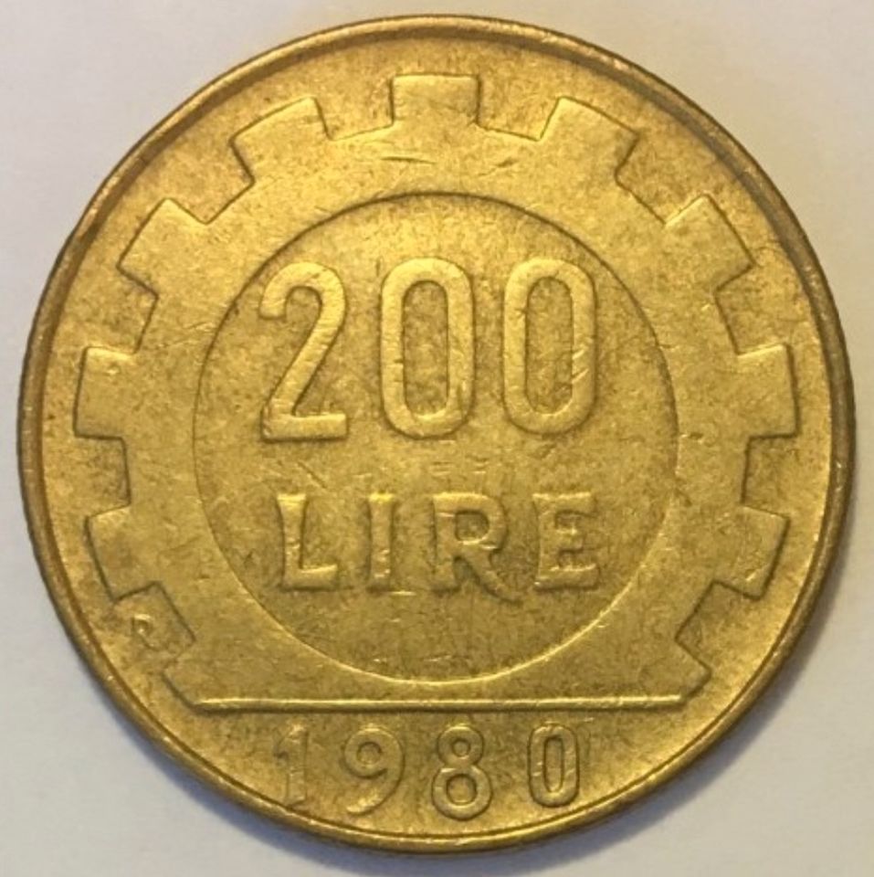 Italien 200 Lire 1980 in Hamm