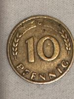 10 Pfennig Münze Bank Deutscher Länder 1949 Prägestätte: G Niedersachsen - Quakenbrück Vorschau
