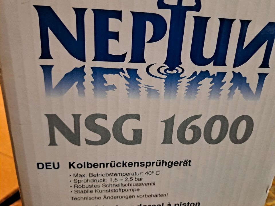 Kolbenrückensprühgerät Neptun NSG 1600 in Hollenbach