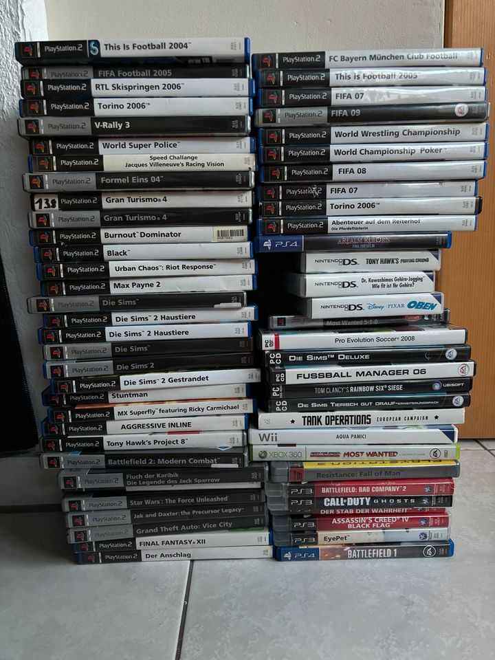 Spielesammlung PlayStation, Xbox, Nintendo DS, Wii, PC in Kindenheim