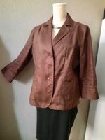 Damen Leinen- Jacke 100% Flax Braun 44/L Blusenjacke Blazer Schwerin - Altstadt Vorschau