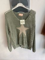 Strick Pullover Olive mit Stern Feldmoching-Hasenbergl - Feldmoching Vorschau