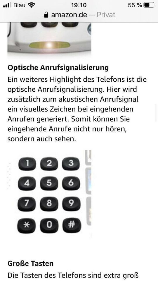 Doro Seniorentelefon modelnummer4209 in Schwalmtal