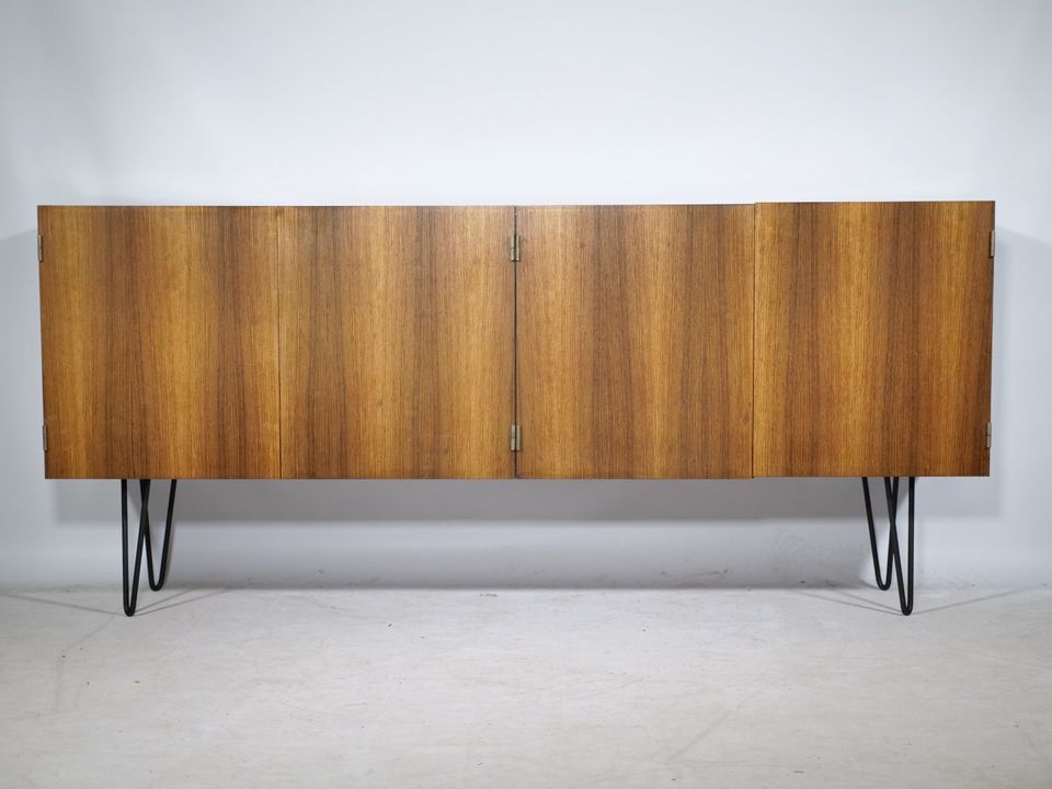 Hairpin Sideboard 60er Jahre Kommode Mid-Century Vintage Schrank in Mainz