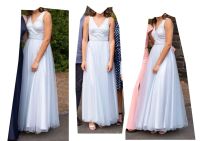 klassisch schickes Abendkleid/Abiballkleid, silberblau, Gr 34 Nordrhein-Westfalen - Netphen Vorschau